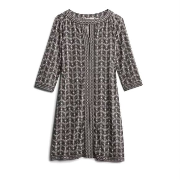 Wisp Marnie Knit Dress Stitch Fix New Black White Size 14 - Picture 1 of 5